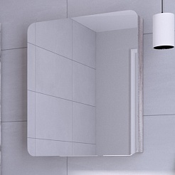 Grossman Мебель для ванной Талис 60 подвесная бетон пайн/белая – фотография-11